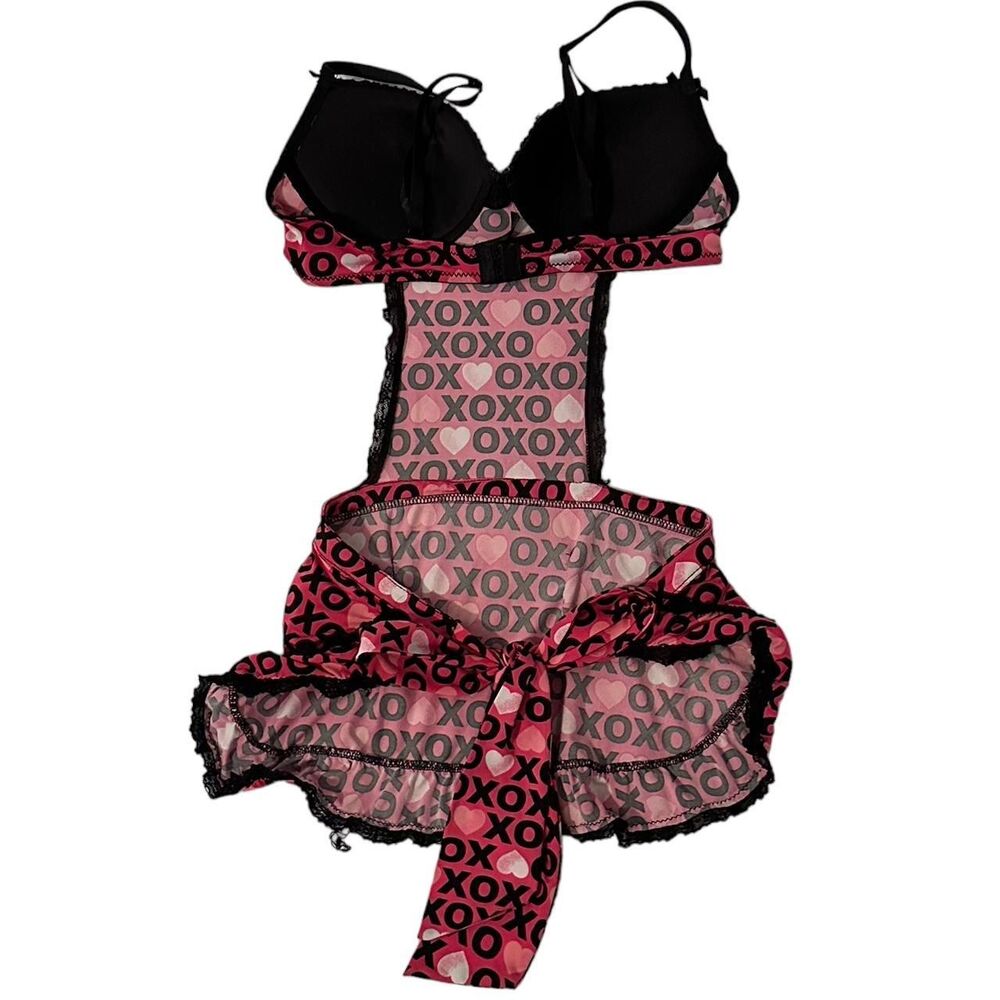 Xoxo Women's Black and Pink Dress - Picture 2 of 5